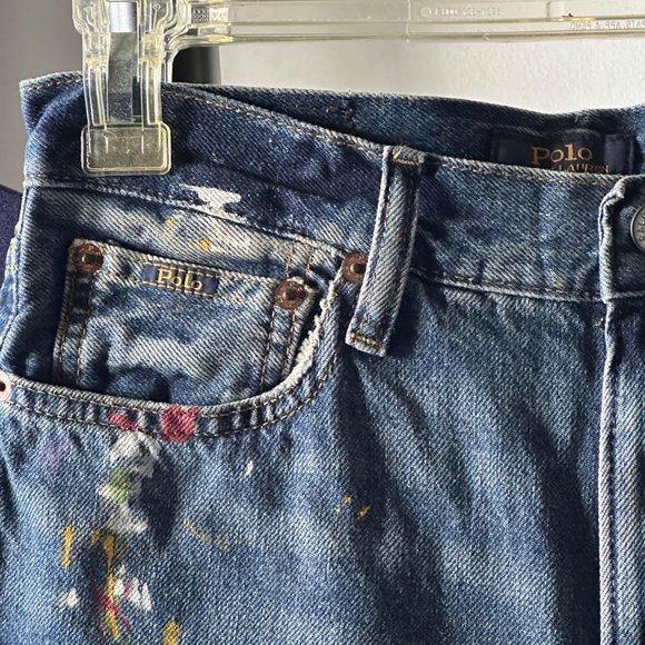 NWT POLO RALPH LAUREN BIG BOYS 14-16 LOT POLO SHIRT + jean SHORTS YOUTH - Picture 5 of 8